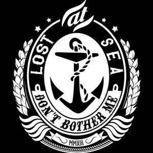 Lost at Sea, stört mich nicht, Schichtschnittdatei SVG + PNG + EPS + Jpg Clip Art & Bilddatei