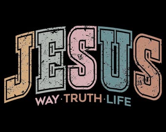 Diseño retro de Jesús, archivos de corte (svg, png, jpg, eps)