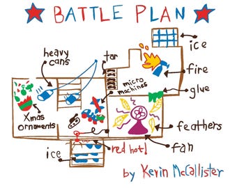 Plano de batalha de Natal para "Esqueceram de Mim", Kevin McCallister Design (Download Digital)