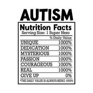 Autisme, valeur nutritive, unique, dévouement, mystérieux, passion, troubles du spectre autistique (A S D) fichiers de coupe Cricut SVG + PNG + JPEG + GiF