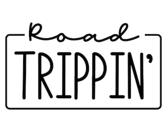 Road Trippin, Cricut Cut File SVG + PNG + Ai + GiF + Jpg + EPS + Pdf Cyfrowe pliki do pobrania obrazów