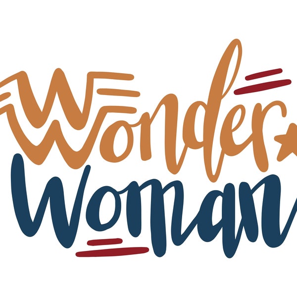 Wonder Woman, Cricut Design Cut File SVG + PNG + JPEG + Eps + Ai + Dxf ClipArt & Image File