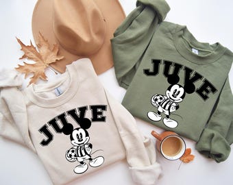 Juve Mickey Mouse Crewneck Sweatshirt - Juventus Fan Shirt