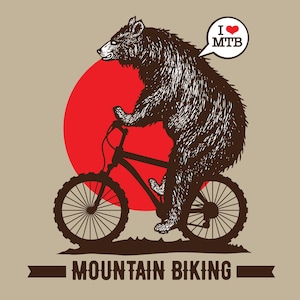 Amo la MTB, Mountain Bike, File di taglio a strati SVG + PNG + Jpg + Eps Cricut Design, File di immagine