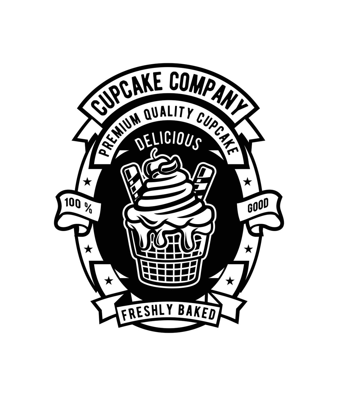 Cupcake Company, Premium Quality Cupcake Delicious, Freshly Baked, 100