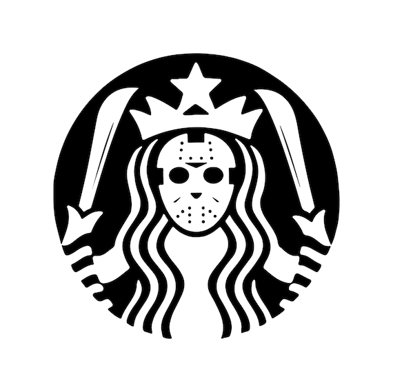 Jason Voorhees Halloween Coffee, Black and Green Versions, Cricut Design Cut File SVG + PNG + Jpeg + Eps + Ai + Pdf Clip Art & Image Files