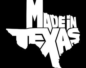 Made in Texas, Welcome to Texas! Black and White, Layered Cut File SVG + PNG + JPEG + Eps + Ai + Gif Clip Art & Image File
