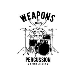 Armes de masse, club de percussions, espoir et peur, fichier de coupe en couches Cricut Design SVG + PNG + Ai + EPS + Jpg