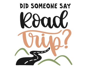Road Trip Layered SVG Design: Cricut Cut File (Digital Download)
