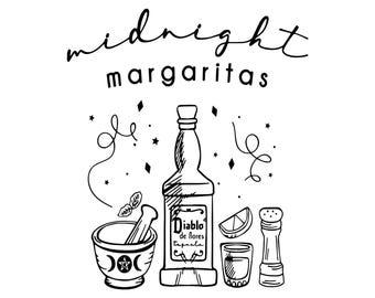 Midnight Margaritas Diablo De Flores, Cricut Design (svg, png, jpg, ai, eps, pdf, gif)