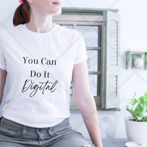 Bella Canvas 3413 Triblend T-Shirt | White Relaxed-Fit Women&#39;s Tee | Shirt Mockup with Model | Digital Mockups | PoD Shirt Mock Ups