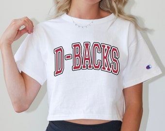 Arizona Diamondbacks Dbacks Crop Top, D-Backs Cropped Shirt Womens, D Backs Crop Top for Arizona Diamondbacks Baseball Fan Gift Apparel
