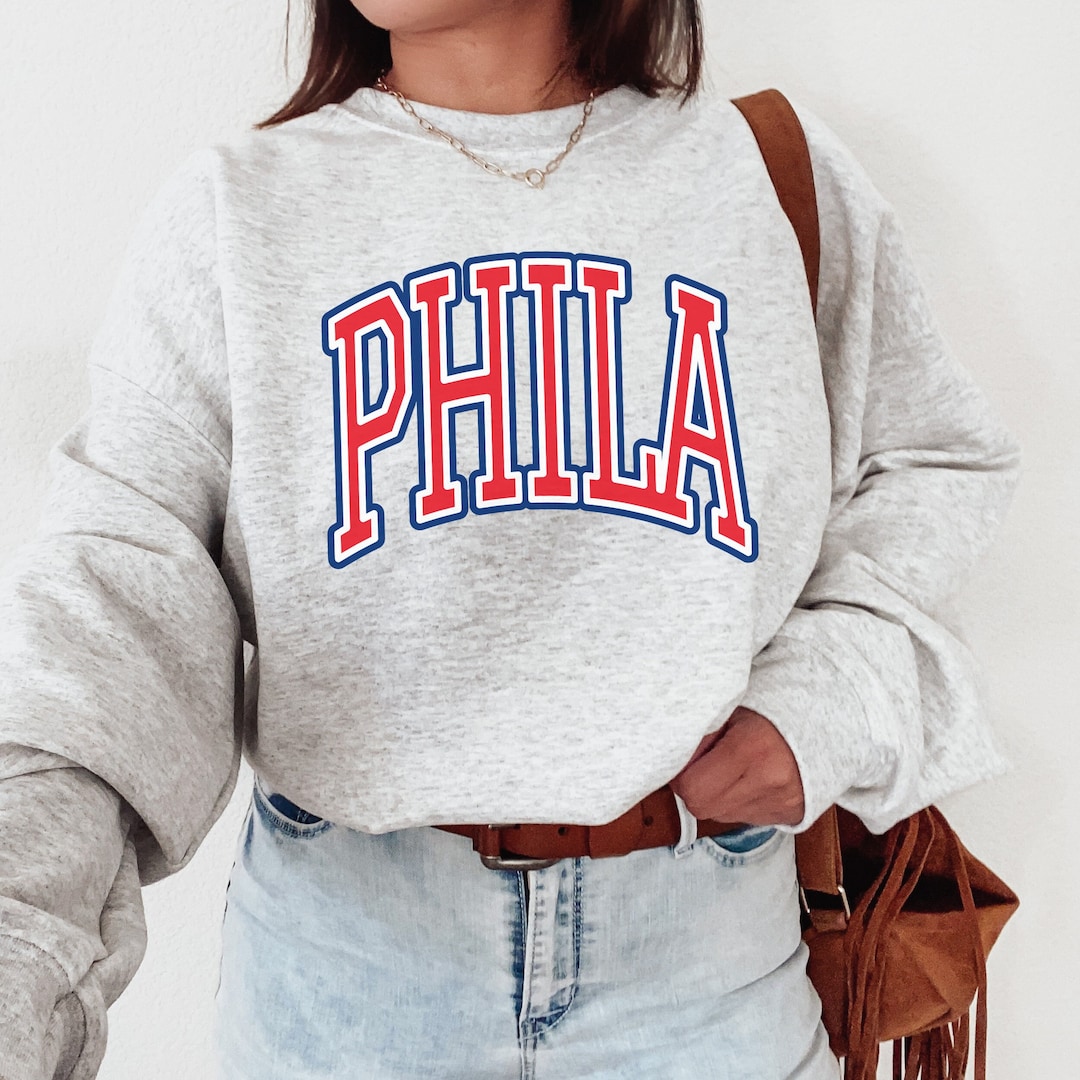 Phillies Crewneck Sweatshirt Womens Vintage, Phillies Baseball for ...