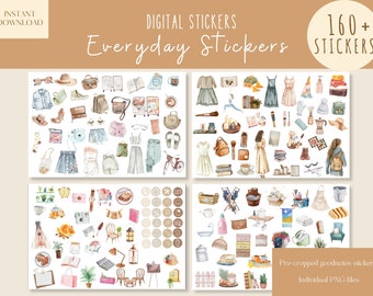 Everyday Vol1 Goodnotes Stickers|Everyday Digital Stickers| Digital Planner Sticker|Minimalist Goodnotes Stickers |Winter iPad Stickers