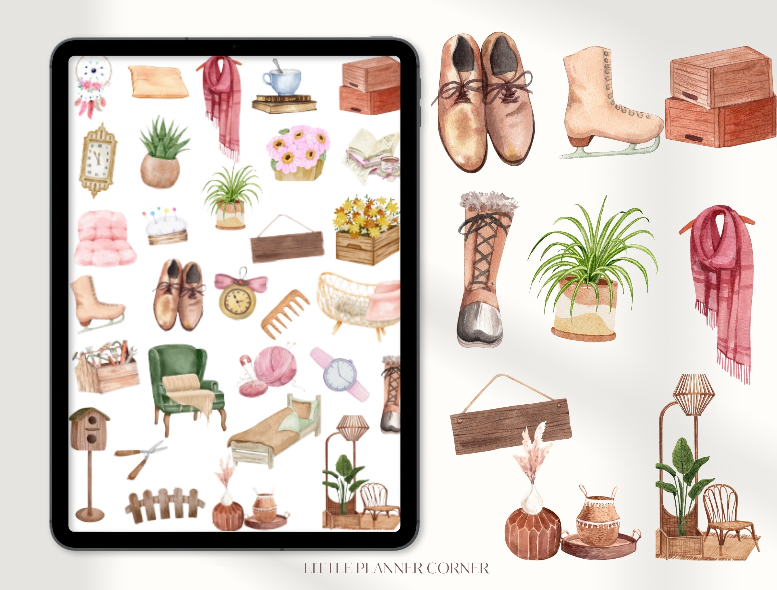 Aesthetic Daily Life Goodnotes Stickers|everyday Digital Stickers ...
