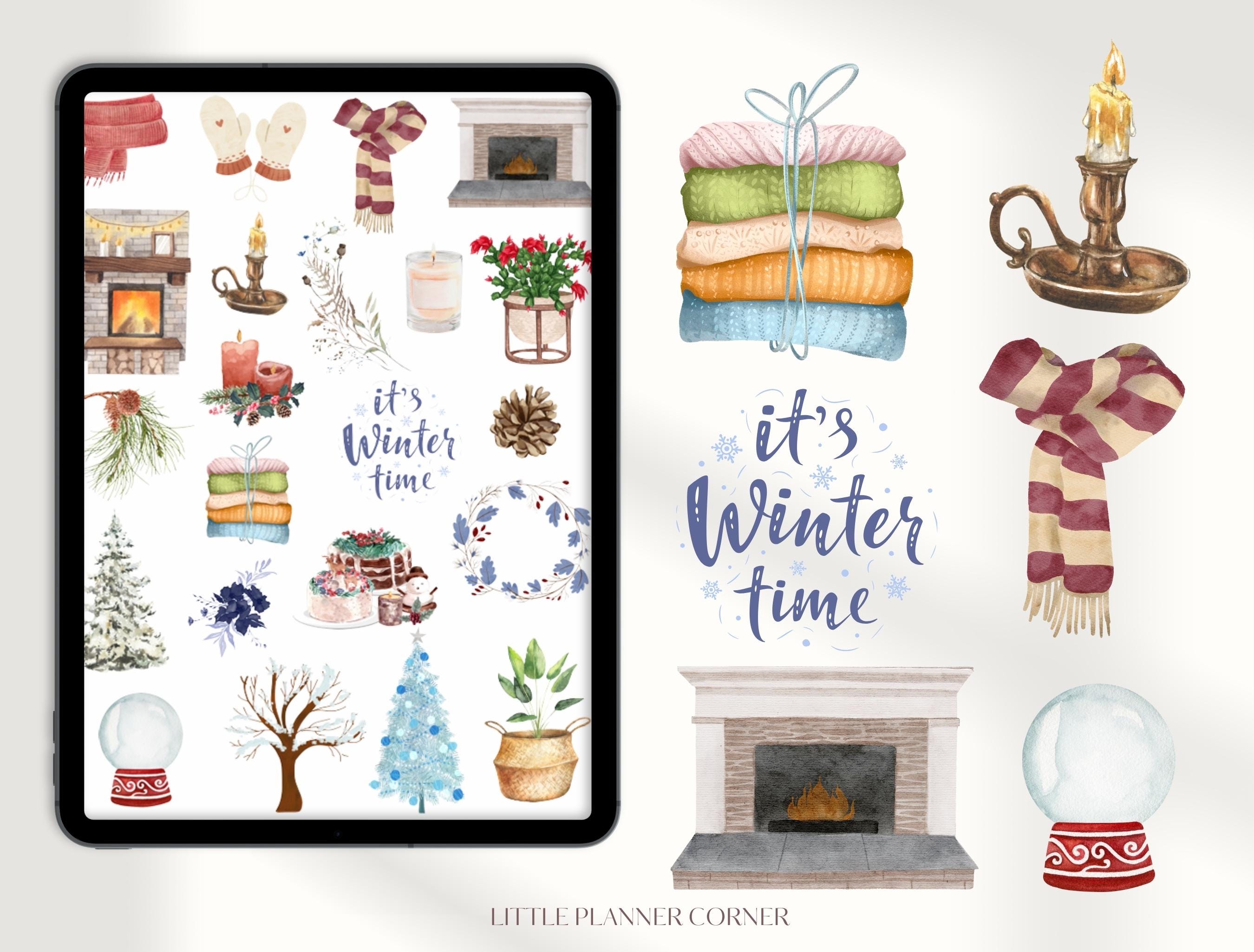 January 2025 Goodnotes Stickers | Winter Planner Stickers | Minimalist ...