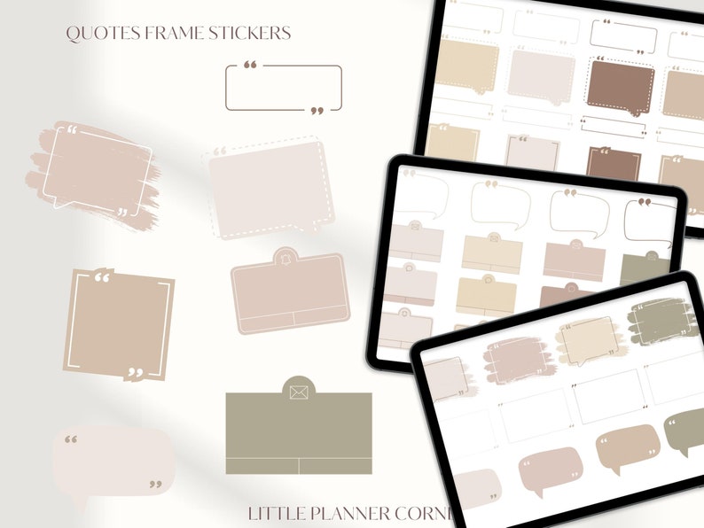 Quote Delights Daily Life Goodnotes Digital Stickersneutral Aesthetic