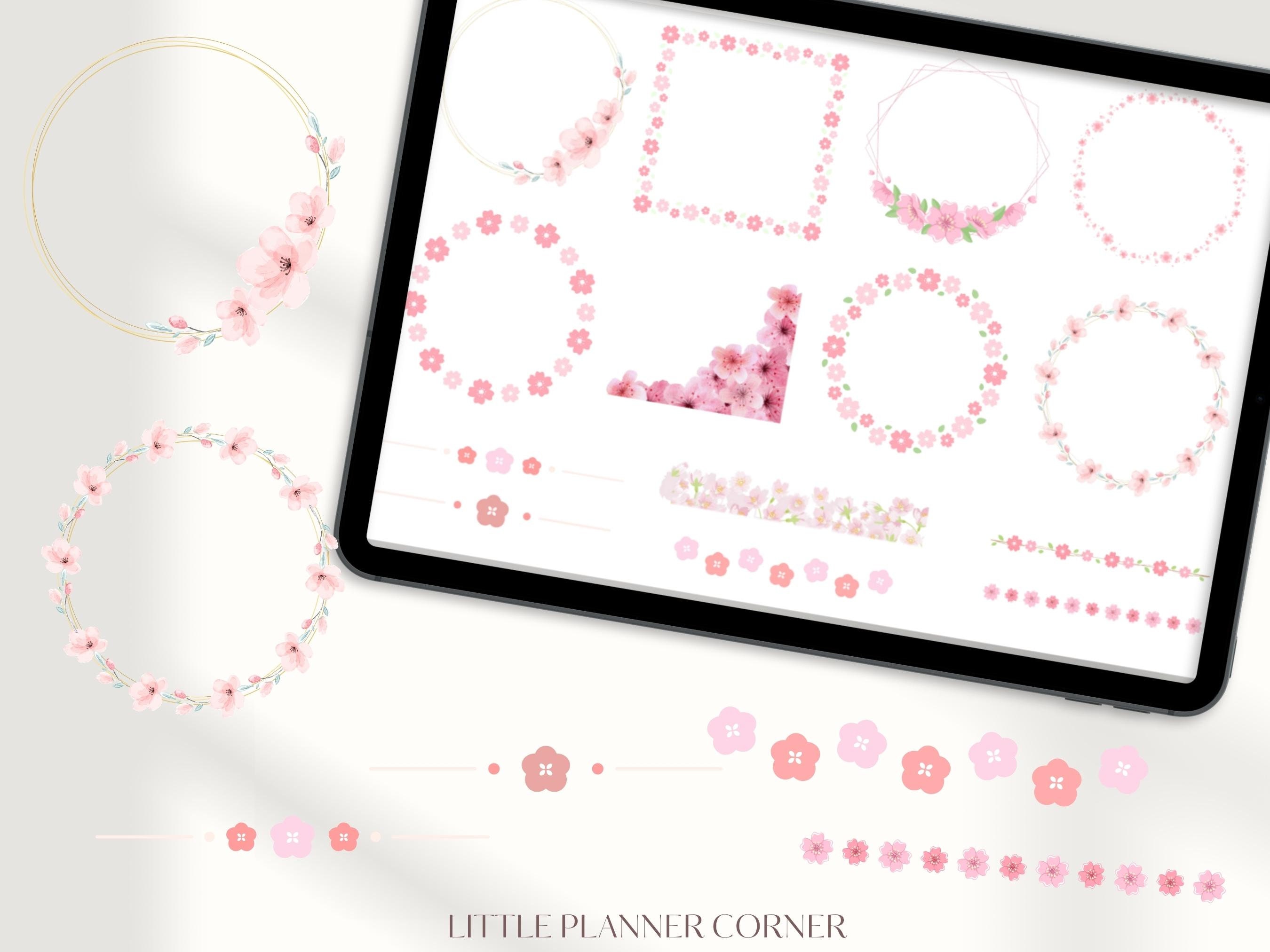 Sakura Dreams Goodnotes Stickers| Everyday Digital Stickers| Planner ...