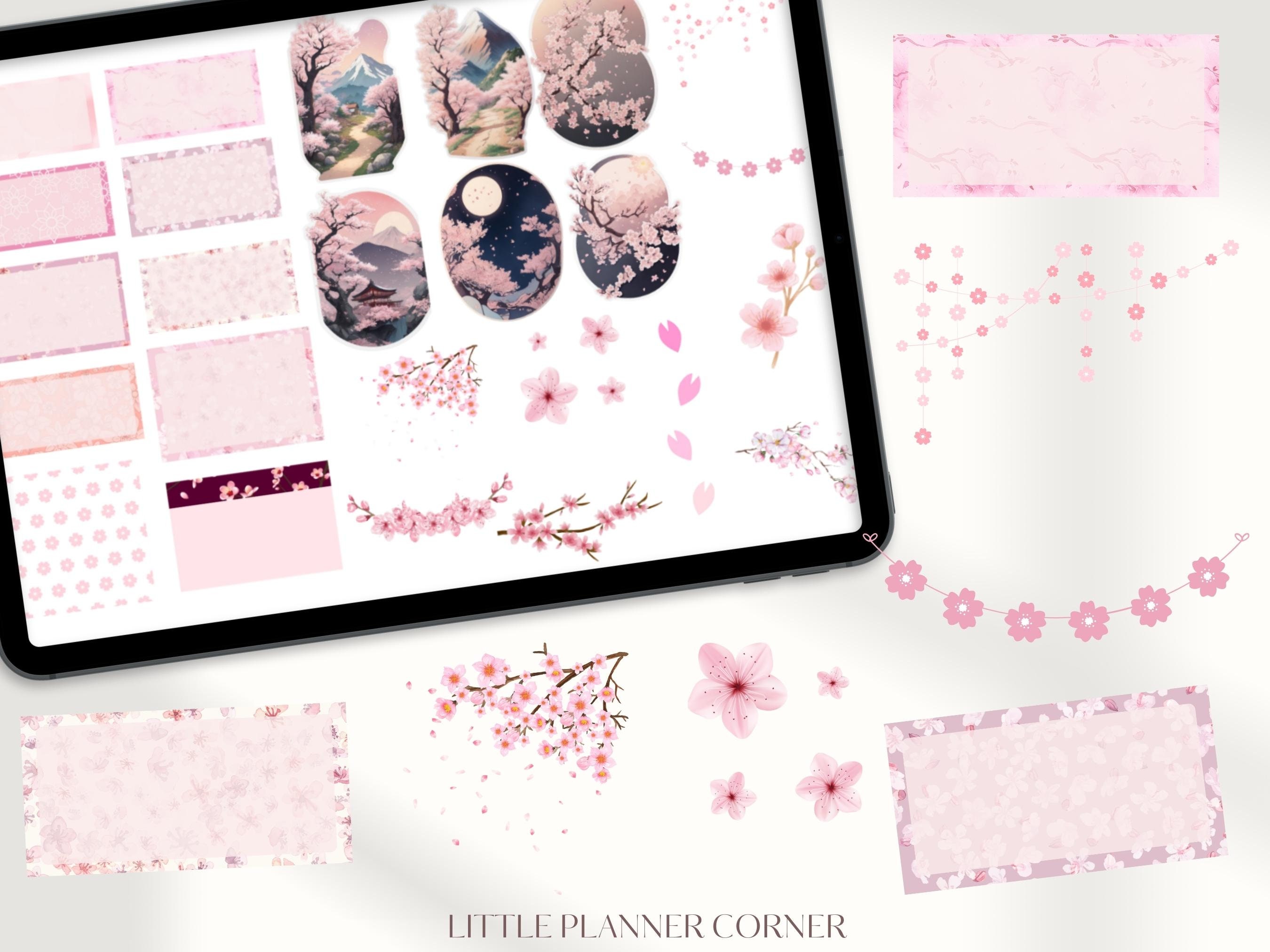 Sakura Dreams Goodnotes Stickers| Everyday Digital Stickers| Planner ...