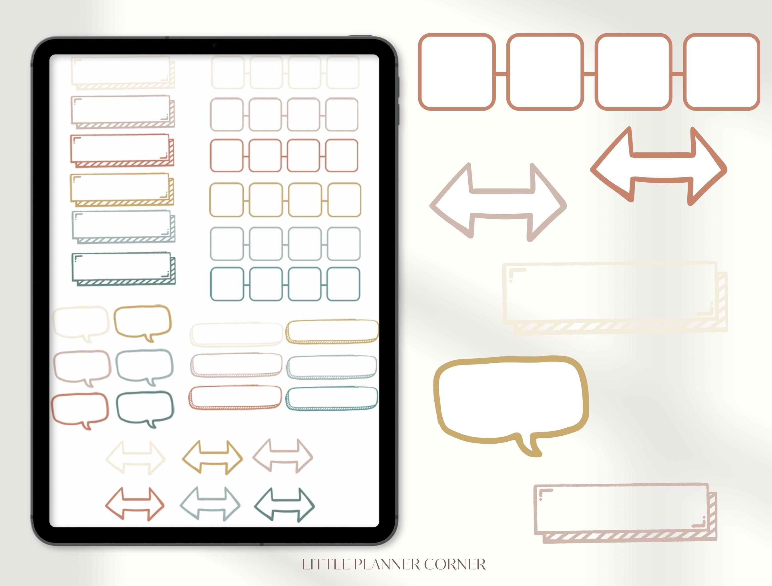 Boho Note Taking Goodnotes Stickers|everyday Digital Stickers|study ...