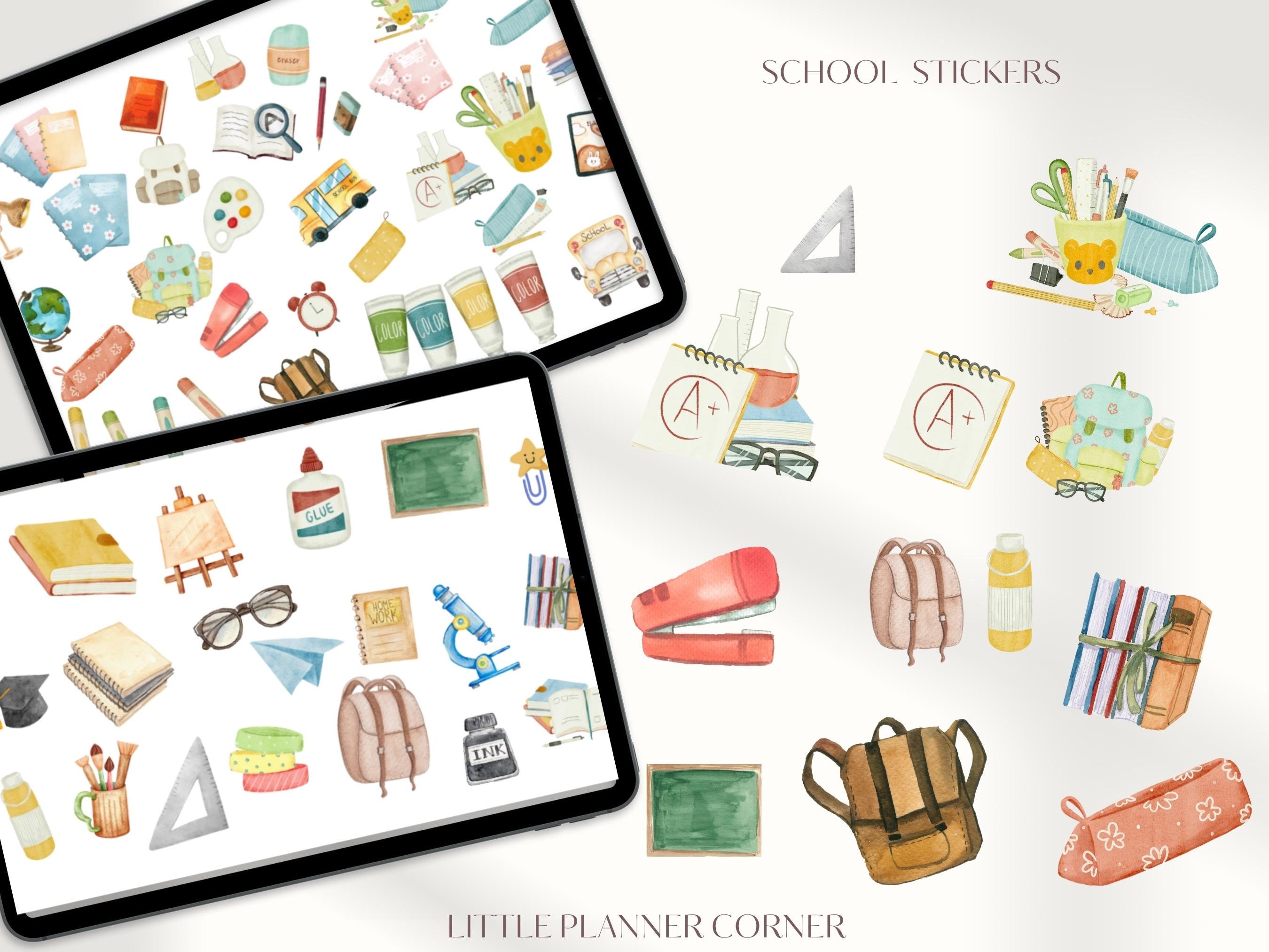 Back to School Goodnotes Digital Stickers|daily Digital Stickers ...