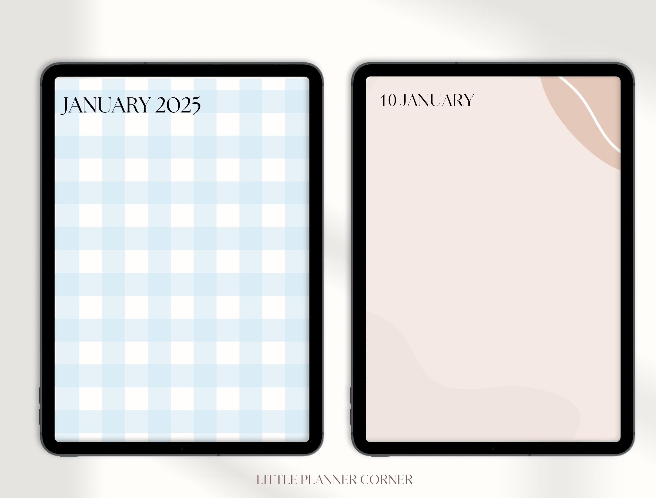 Planner Background Goodnotes Stickers | Digital Planner Backgrounds ...