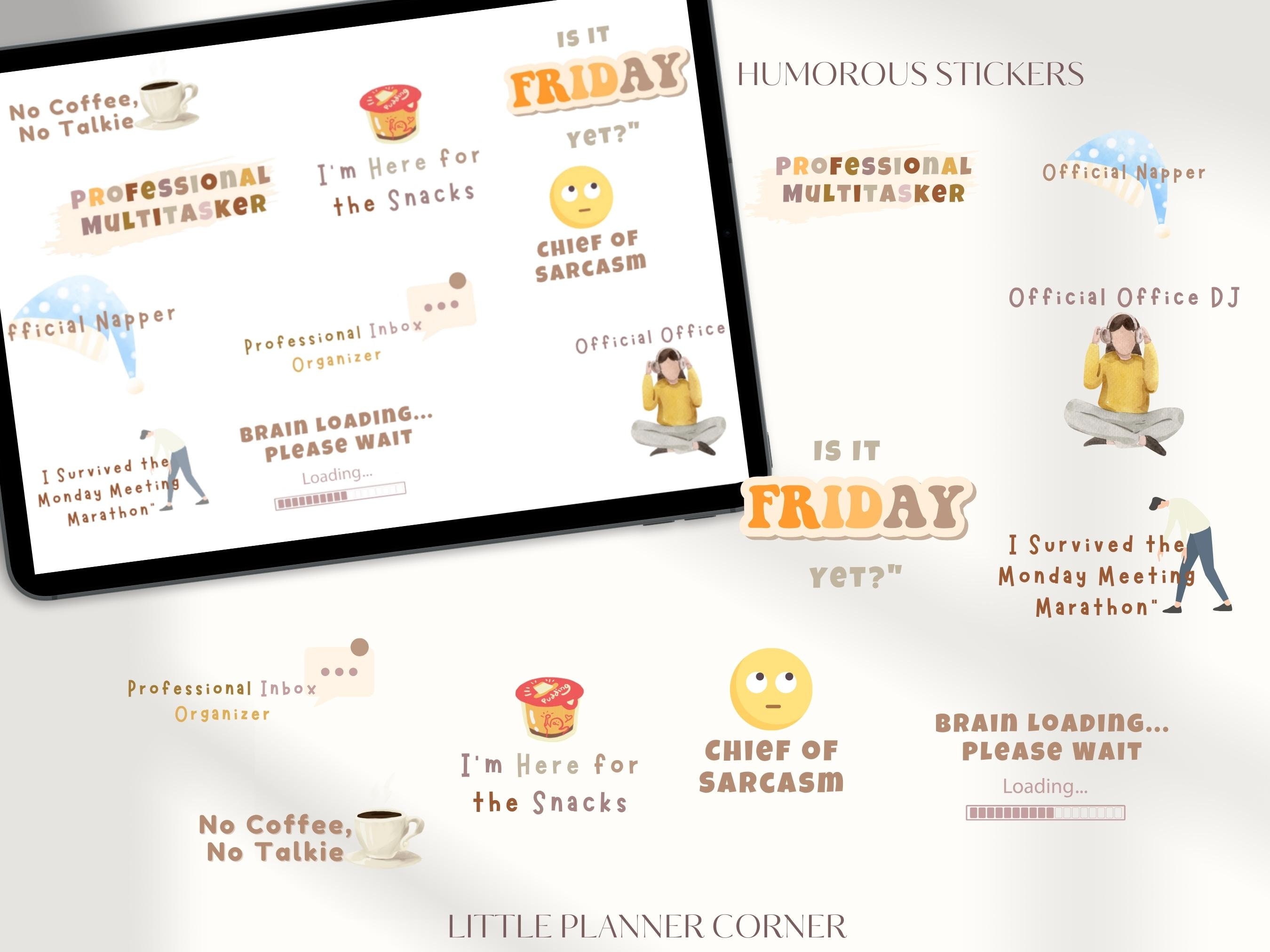 OFFICE Digital Stickers for Goodnotes Planner |digital Planner Stickers ...