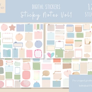 Sticky Notes Vol1 Goodnotes Stickers|Everyday Digital Stickers PNG |Digital Planner Sticker|Memo Goodnotes Stickers |Widget iPad Stickers