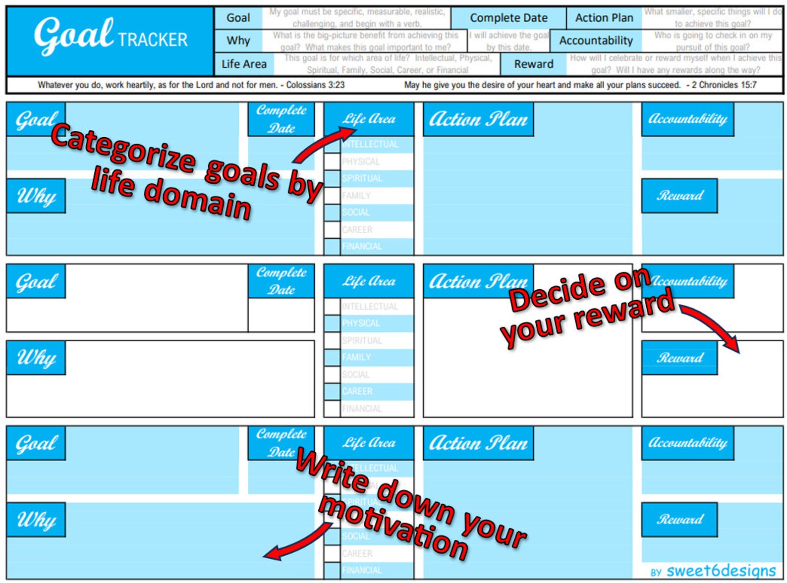 Complete Goal Tracker, Masterplan Guide to Setting and Achieving Your ...
