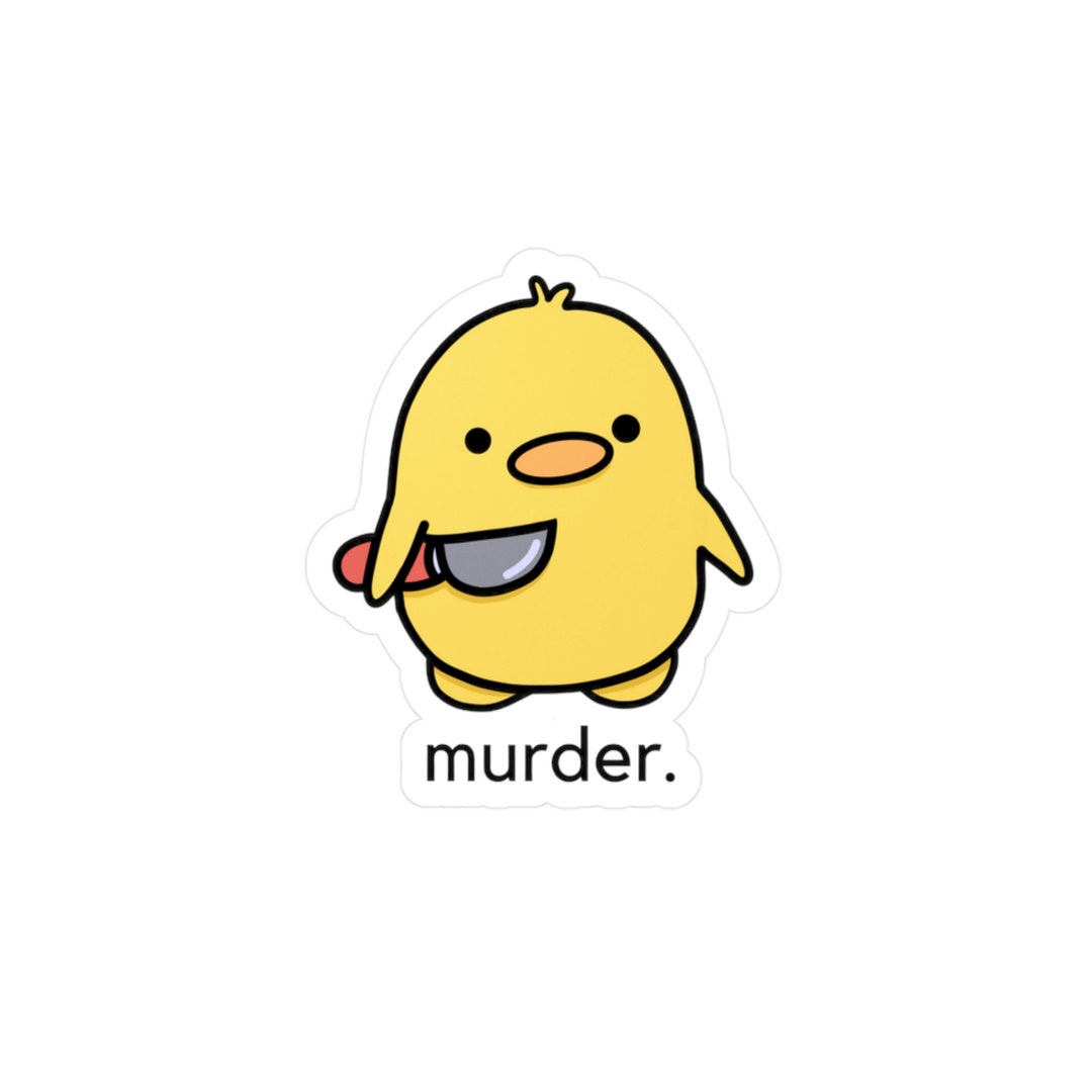 Duck With Butter Knife Vinyl Decals Etsy