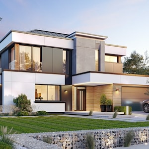 2486sqf | 231 m2 | 16m x 18m | 3 Bedroom | Modern House Architectural Floor Plans  - 0006