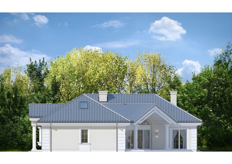 Modern 6 Bedroom House Plans | Large Family Home Blueprint PDF & DWG | Big House Floor Plans image 16