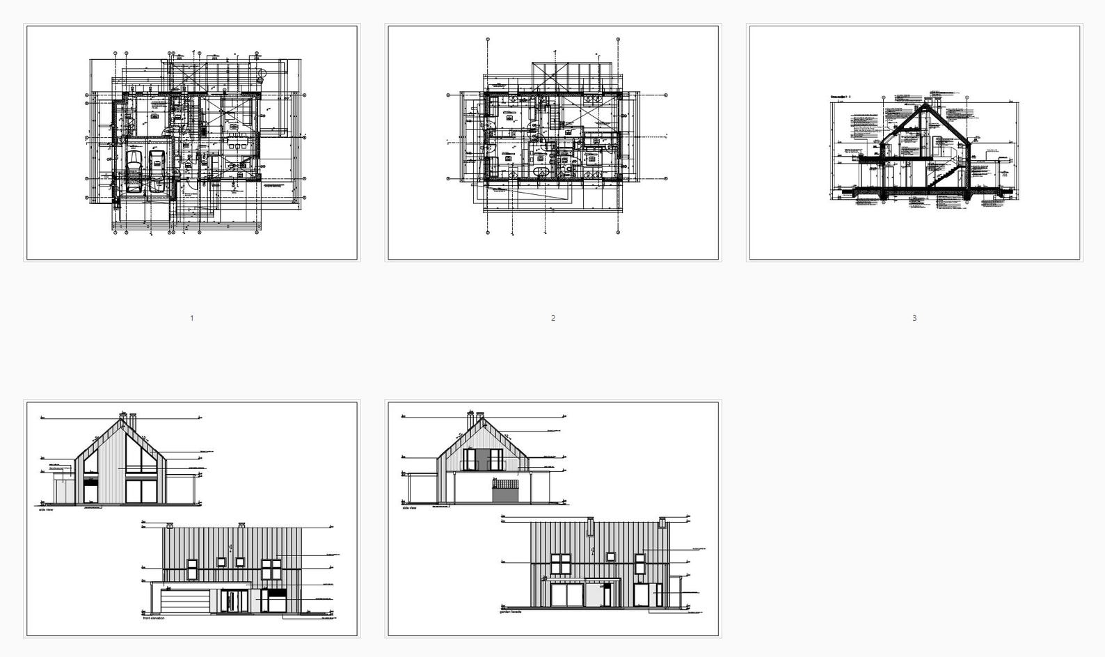 Modern 4 Bedroom House Plans: Architectural Blueprints (PDF Download ...