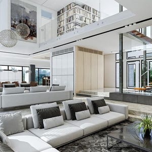 Groot familiehuis | Moderne woning met 5 slaapkamers, 6792 vierkante voet (ca. 630 m²) | CAD-DWG + PDF-bouwtekeningen afbeelding 12