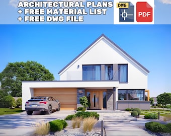 Modern 4 Bedroom House Plans: 177 m2 Architectural Design (PDF)