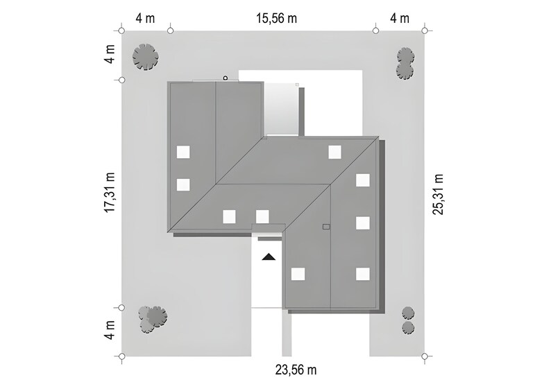 A modern plan maison showcasing open spaces and minimalist elegance, offering an inspiring and functional home design.