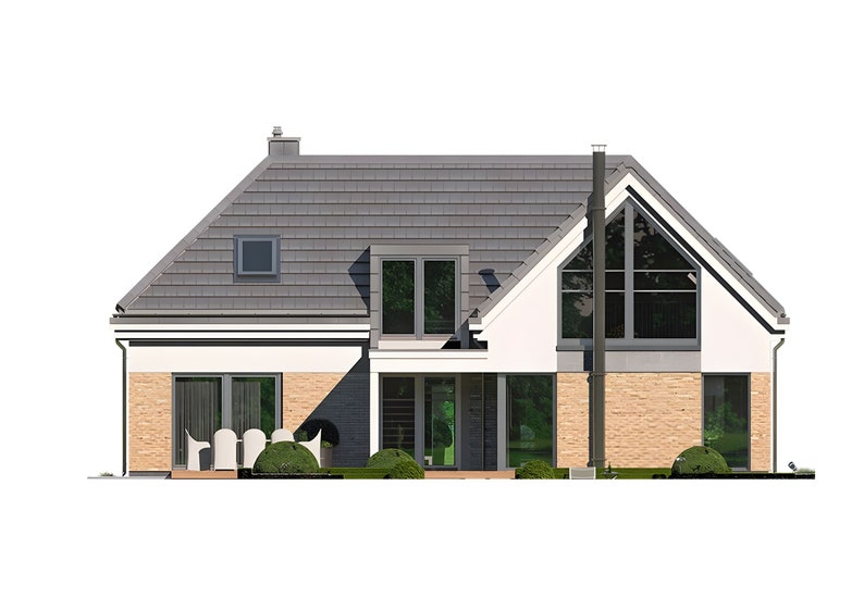 Spacious and luxurious interior design in a modern house plan, with an elegant and functional layout for contemporary living.