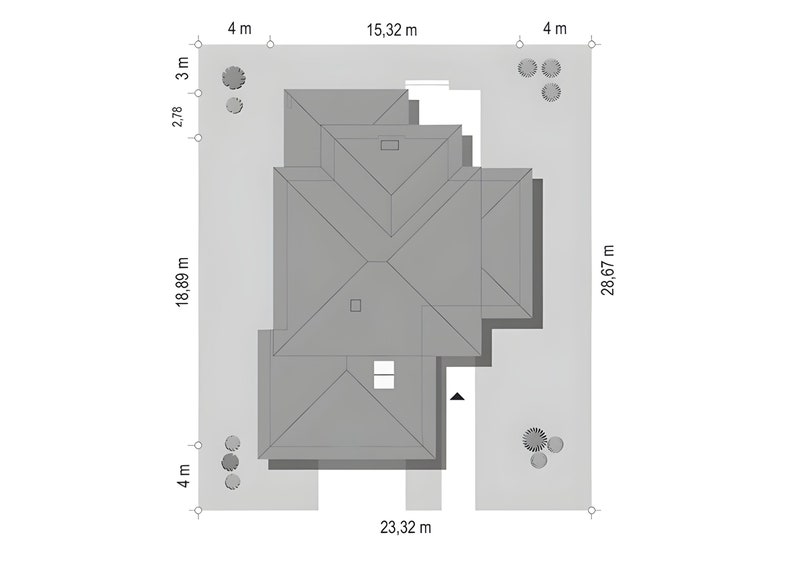 A modern, minimalist home featuring clean lines and efficient use of space. Perfect inspiration for plan maison or modern house plans seekers.