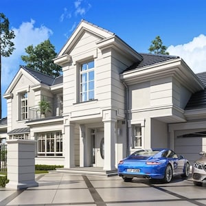 Moderne woning met 5 slaapkamers, 346 m2, architectonische plattegronden, 24 m x 14 m afbeelding 17