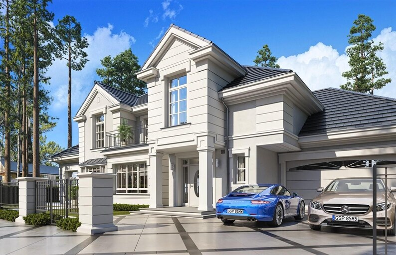 Moderne woning met 5 slaapkamers, 346 m2, architectonische plattegronden, 24 m x 14 m afbeelding 17