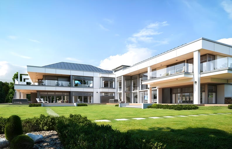 Modern 6 Bedroom House Architectural Plans (PDF) image 13