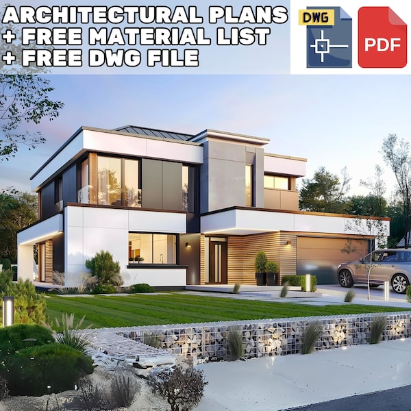 3 Bedroom 231 m2 Modern House Plans 16m x 18m - 006