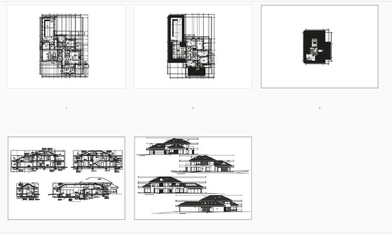 Hausplan mit 6 Schlafzimmern, Pool und Sauna | Moderner Luxusvillen-Entwurf | Grundrisse im PDF-Format Bild 18