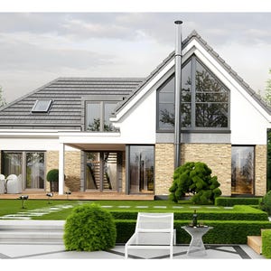 4 Bedroom House Plan Under 2000 sq ft | Modern Small Family Home 178 m2 | PDF & DWG Floor Plans image 12