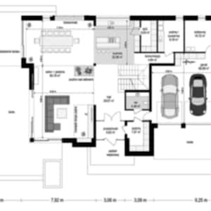 Floor plans of a spacious house with clear dimensions, functional layouts, and garage space. Ideal for homeowners exploring townhouse plans or barndominium-style designs.