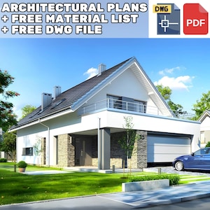 Modern 3 Bedroom House Plans: 216 m2 Architectural DWG (PDF Download)