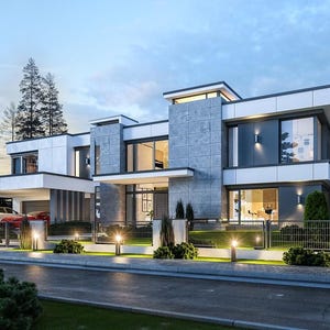 5 Bedroom 631 m2 Detailed Modern House Architectural Floor Plans 26m x 26m image 6