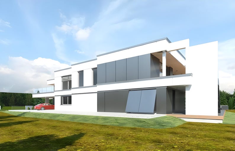 Modern 6 Bedroom House Architectural Plans (PDF) image 18