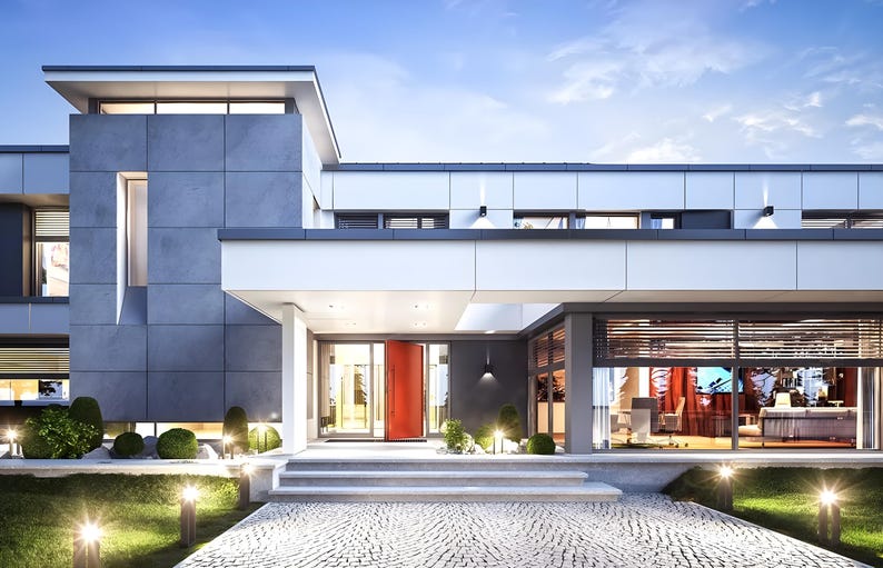 Modern 6 Bedroom House Architectural Plans (PDF) image 17