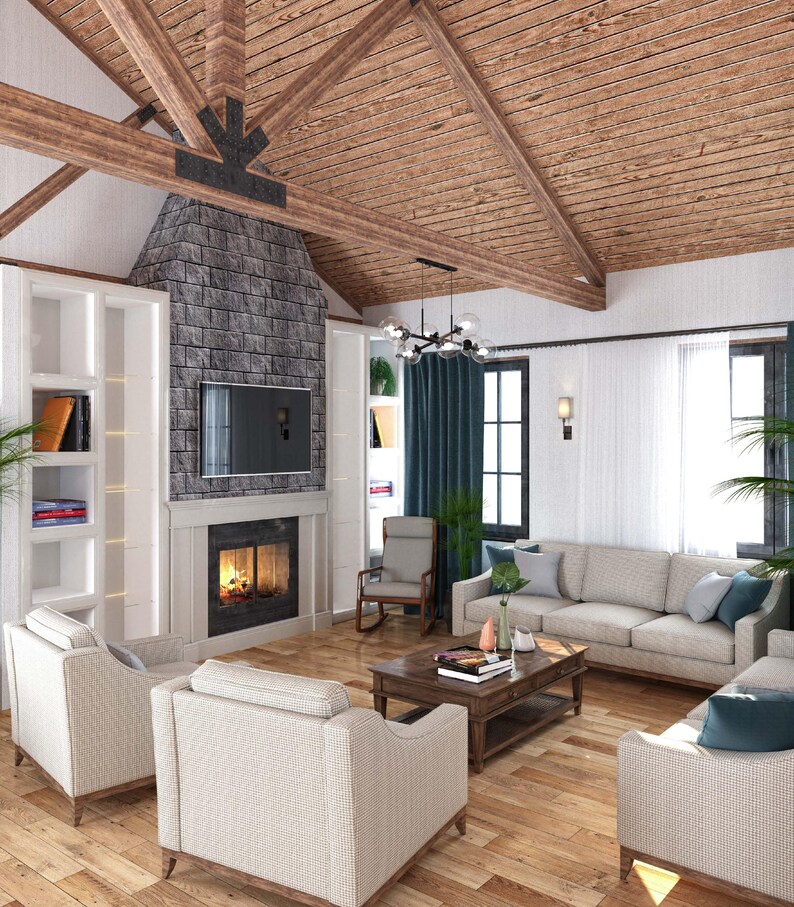 2 Bedroom Barndominium House Plan | Modern Barndo Floor Plans PDF | Small Farmhouse Style Home image 13